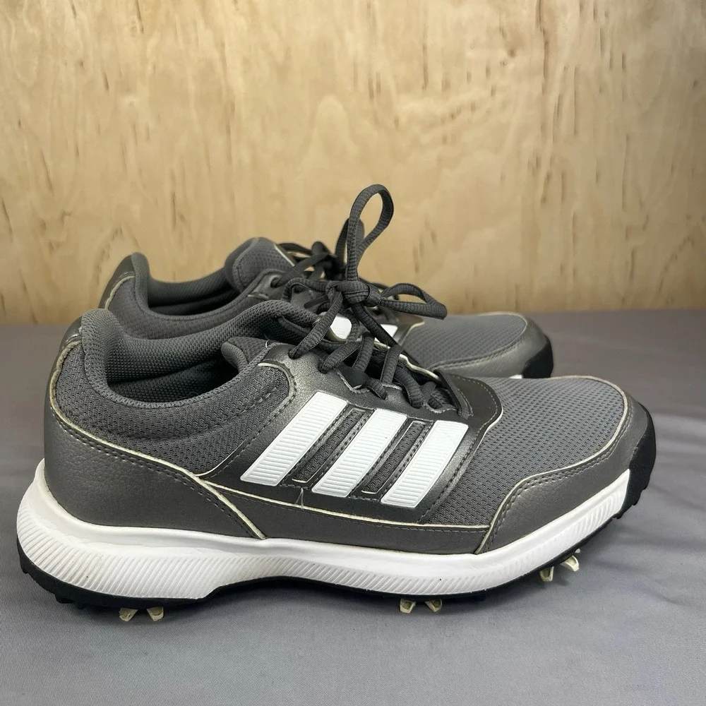 Adidas Tech Response 2.0 Golf Shoes Men's Size 8 Gray Silver EE9123